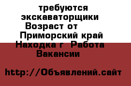 требуются экскаваторщики › Возраст от ­ 25 - Приморский край, Находка г. Работа » Вакансии   